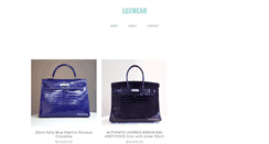 Desktop Screenshot of luxwear.com